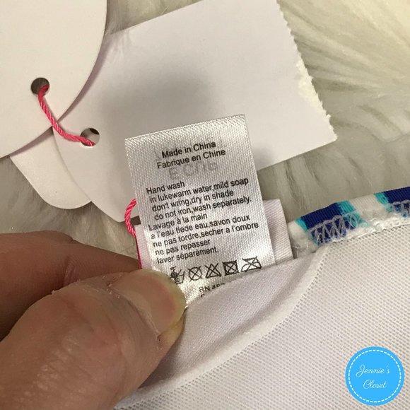 Profile Blush Gottex Navy Stripe Halter Bikini Top - Picture 15 of 16